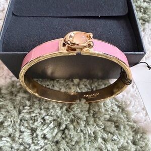 Coach Gold and Pink Women's Bracelet
